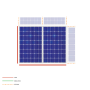 KIT1 Aerocompact East-West Compactflat S Triangular ballasted structure