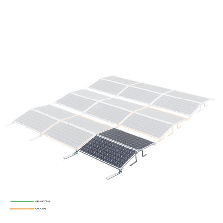 KIT1 Aerocompact East-West Compactflat S Triangular ballasted structure