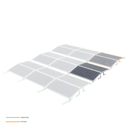 KIT2 Aerocompact East-West Compactflat S Triangular ballasted structure