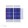 KIT3 Aerocompact East-West Compactflat S Triangular ballasted structure