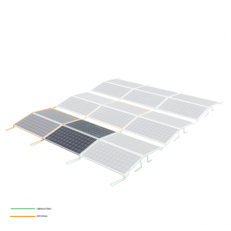 KIT3 Estrutura Aerocompact Este-Oeste Compactflat S-PLUS Triangular Lastrada