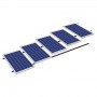 fastening structure for photovoltaic solar panels