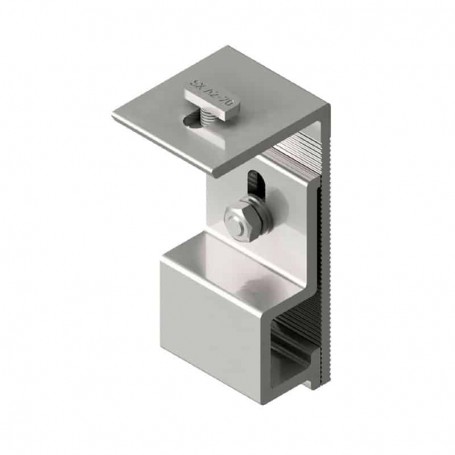 Coplanar zinc roof fastener for fastening to metal roof