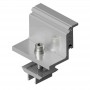 Adjustable side fastener for fastening to SG3 sections on solar panels