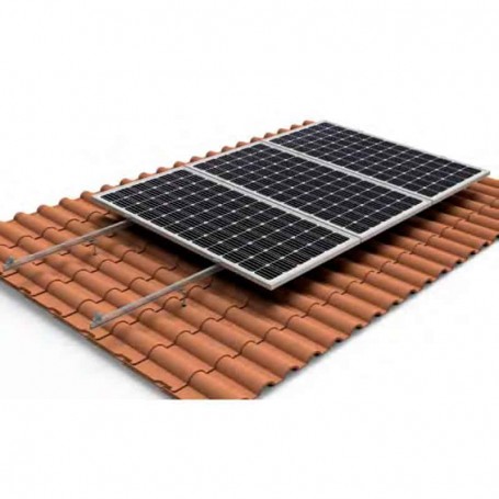 suporte de painéis solares fotovoltaicos espigão inox 300mm
