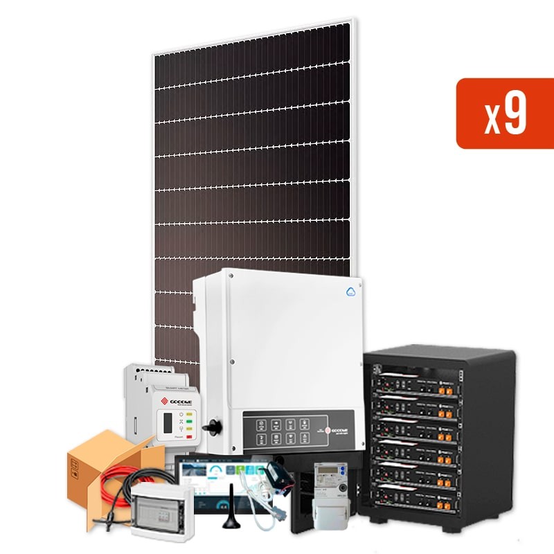 Kit autoconsumo com acumulação Premium 4365w Goodwe EM