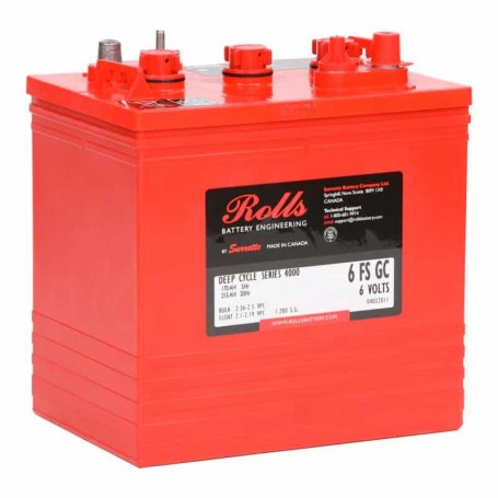 Baterias solares chumbo-ácido Rolls S6-FS-GC 6v 250Ah