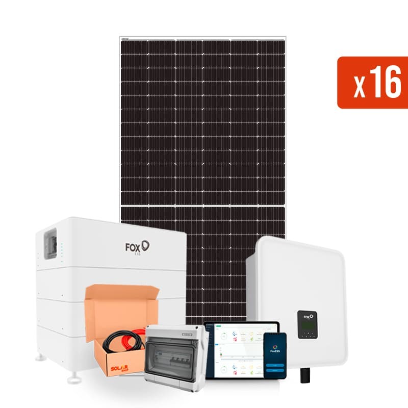 Kit autoconsumo com acumulação Premium 7280w Trifásico