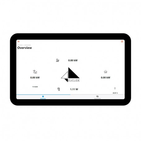 Euclide 7" tablet sem ecrã tátil para monitorização Studer Xtender