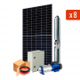 Large power 1.5kW 230v Three-phase solar pump kit