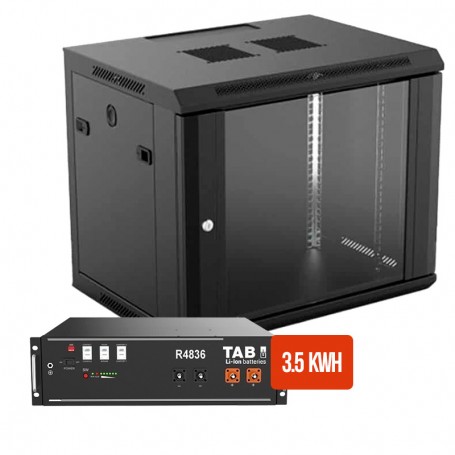 TAB R4836 3.5kWh Lithium Battery Kit with cabinet