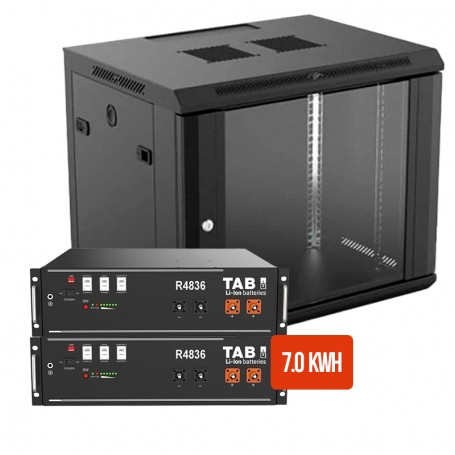 TAB R4836 7.0kWh Lithium Battery Kit with cabinet