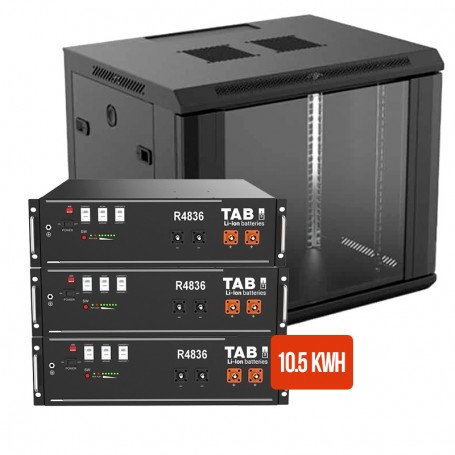 TAB R4836 10.5kWh Lithium Battery Kit with cabinet