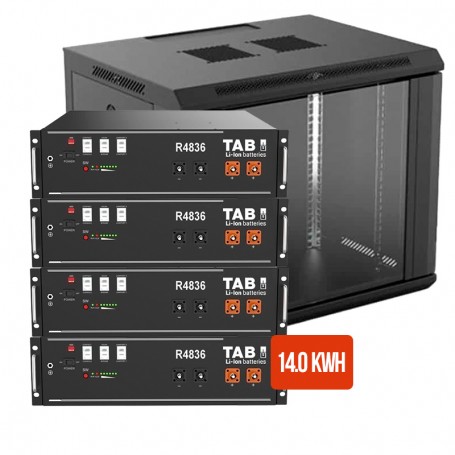 Kit baterias lítio TAB R4836 14.0kWh com armário